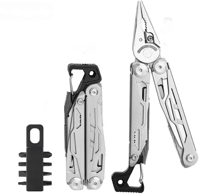 쿠쿠스토어 SWISS TECH 18 In 멀티 도구 야외 접이식 펜치 다기능 조합 가위 장비