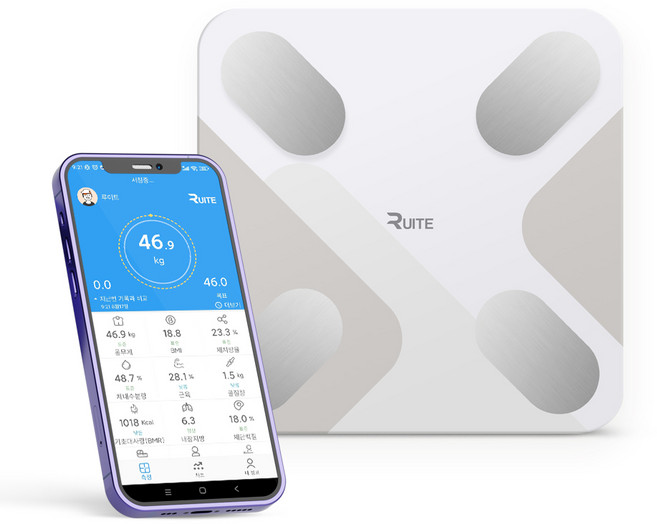루이트 스마트 체지방 체중계 FITGO1, 단품, 단품