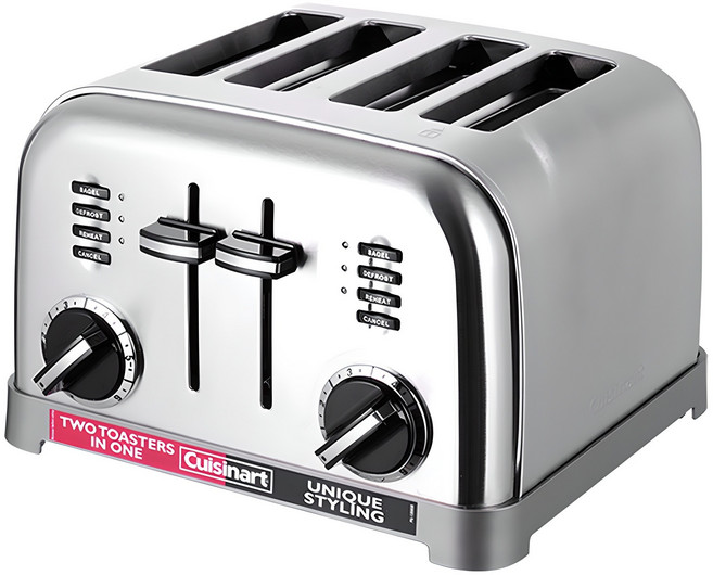쿠진아트 메탈클래식 4구 토스터, CPT-180KR(실버)