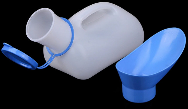 시크리트몰 환자용소변기 여성 침대용 남성 차량용 소변기 1000ml, 1개