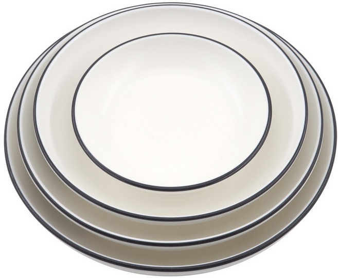 다다홈 멜라민 그릇 식기 반찬그릇 앞접시 업소용 식당 찬기 접시, 1개, 그레이