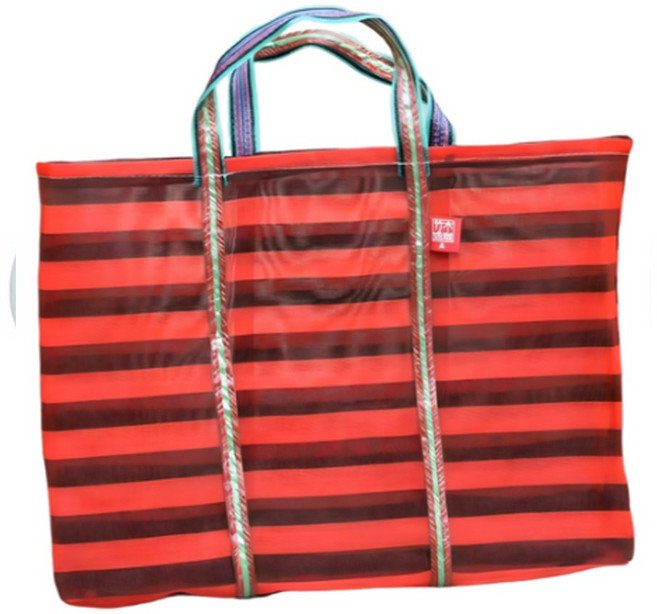 茄芷袋/阿嬤市場袋 (紅黑色), 4號