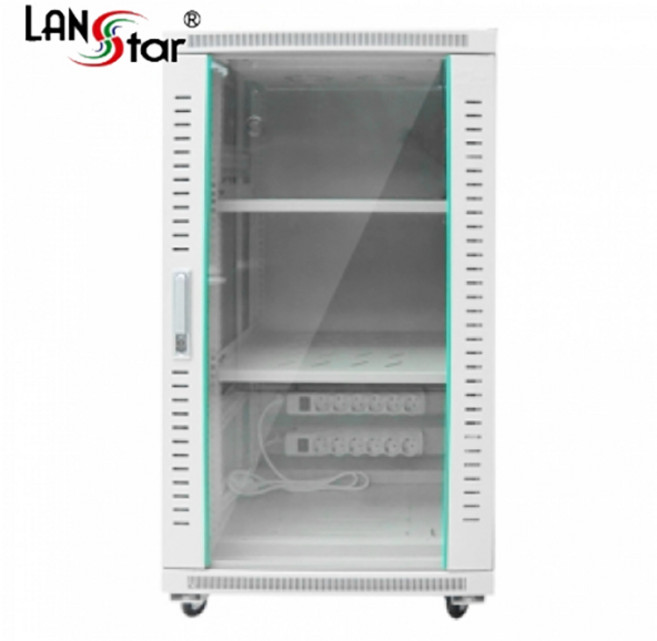 랜스타 LS-1200H 허브랙 아이보리 22U 1200x800x600 통신랙 국제규격, 1개