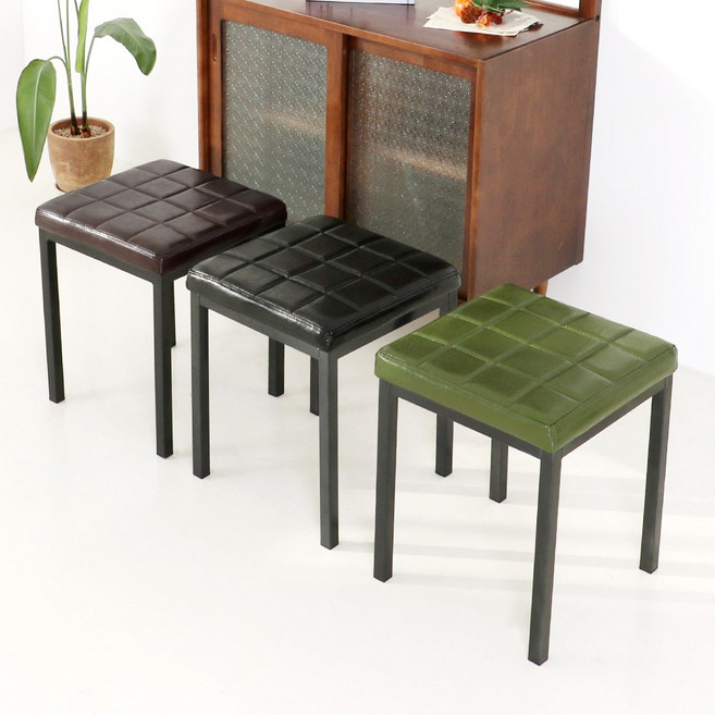 체어센스 피아노 1인용 의자 인테리어 카페 스툴 보조, 블랙, 1개