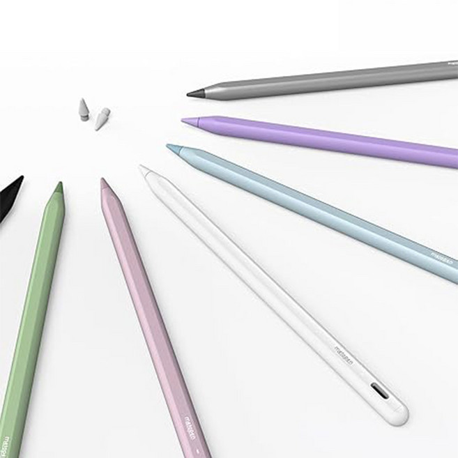 [CTK] 메타펜 Metapen A8 터치펜 아이패드 태블릿 애플 2018-2025 펜슬 2배 빠른 충전 메탈 기울기 감지, 1개