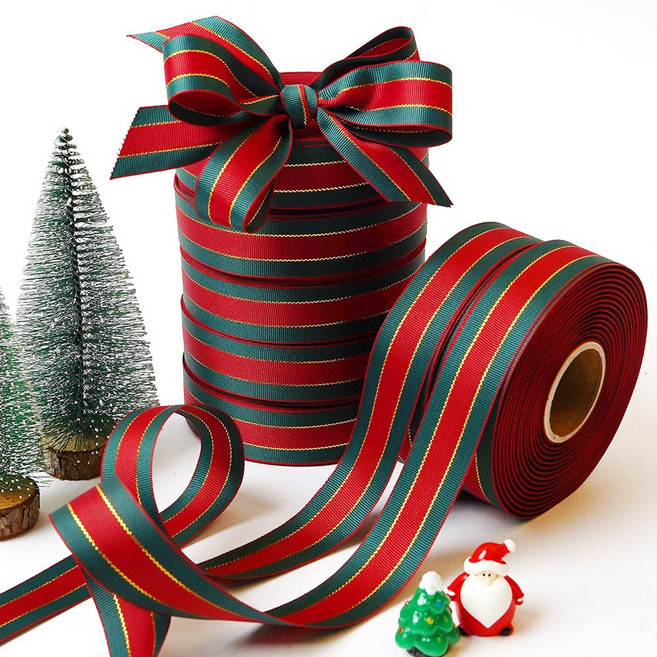 포포팬시 구츄리 리본끈 25mm, 혼합 색상, 1개, 27.4m