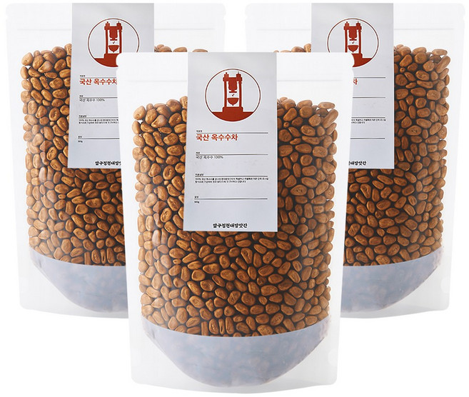 현대방앗간 매일 압력으로 볶은 국산 옥수수차, 500g, 1개입, 3개