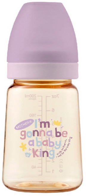 MOTHER-K 精粹極簡PPSU奶瓶 不含奶嘴, 清澄薰衣草, 180ml, 1個