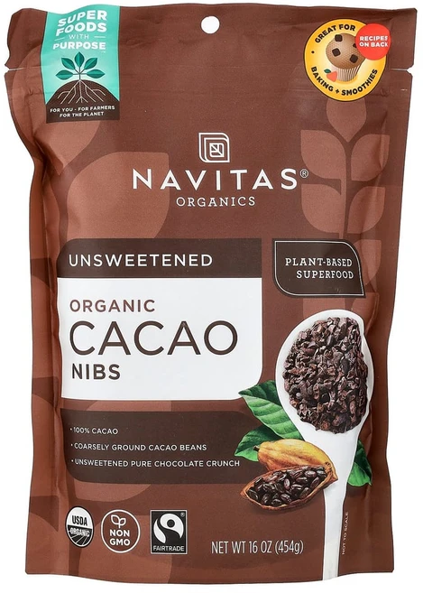 나비타스 오가닉 Navitas Organics 유기농 카카오 닙스 454g(16oz) NAV-00069, 454g, 1개 - 쿠팡