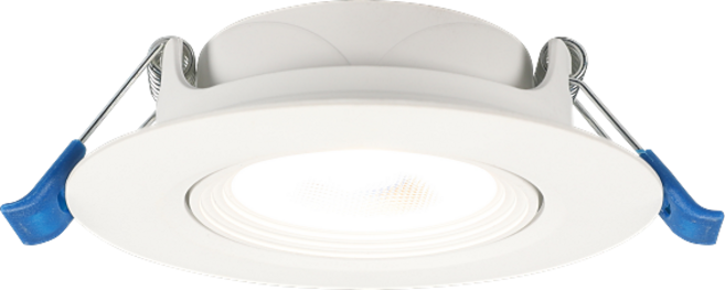 비츠온 LED 다운라이트 3인치 COB 5W 직회전 매입등, 주백색(아이보리빛), 5개