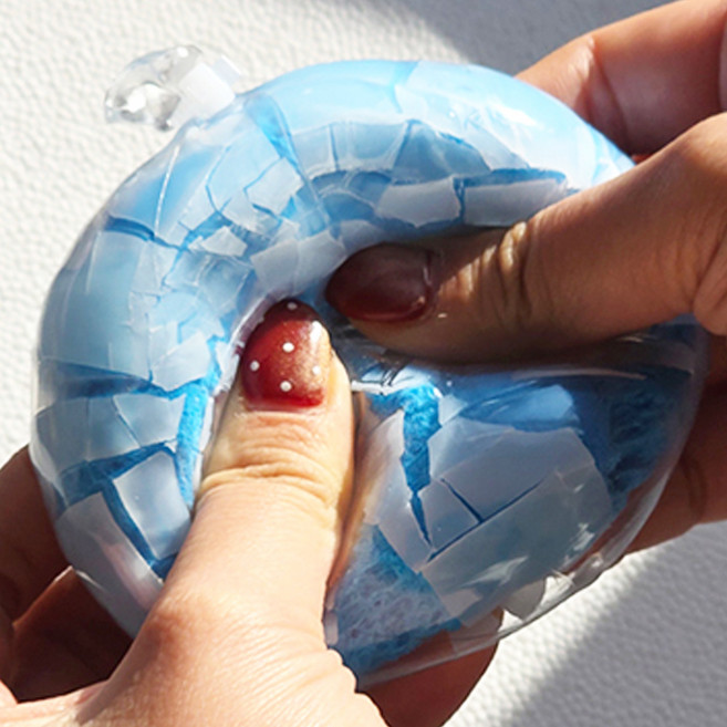 구름 솜사탕 왁스코팅 스퀴시 말랑이 왁뿌 장난감 주물럭 촉감완구 스트레스완화, 구름솜사탕 왁뿌