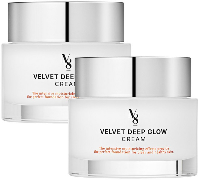 넘버에잇 벨벳 딥 글로우 수분크림 물광 보습 속건조, 50ml, 2개