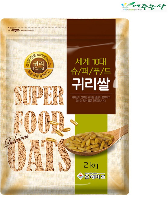 (주) 여주농산 귀리쌀 2kg, 1개