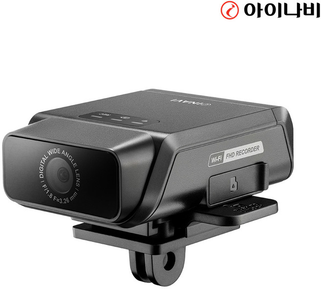 아이나비 자전거 블랙박스 IB10 초소형 초경량 Wi-Fi 빌트인 라이딩 액션캠 바이크 카메라, 메모리카드 미포함 패키지
