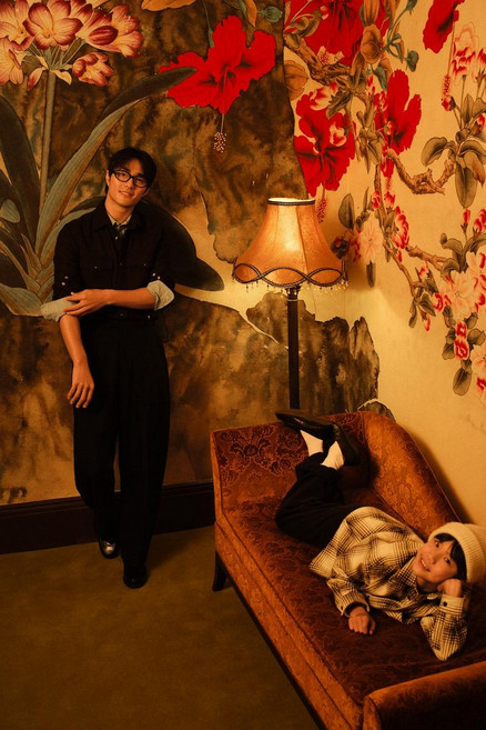 [국내발송] ZARA 남성 AARON LEVINE X 울 웨스턴 셔츠 - 다크 브라운 442800