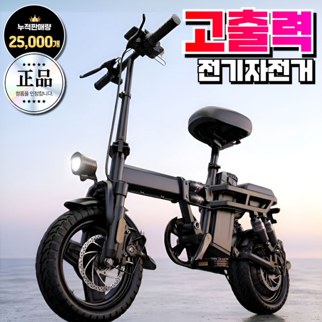 가람전자 접이식 전기자전거 고출력 전동 자토바이 배달 가성비 파스 pas, 1.[스테디] 25km, 경량스틸