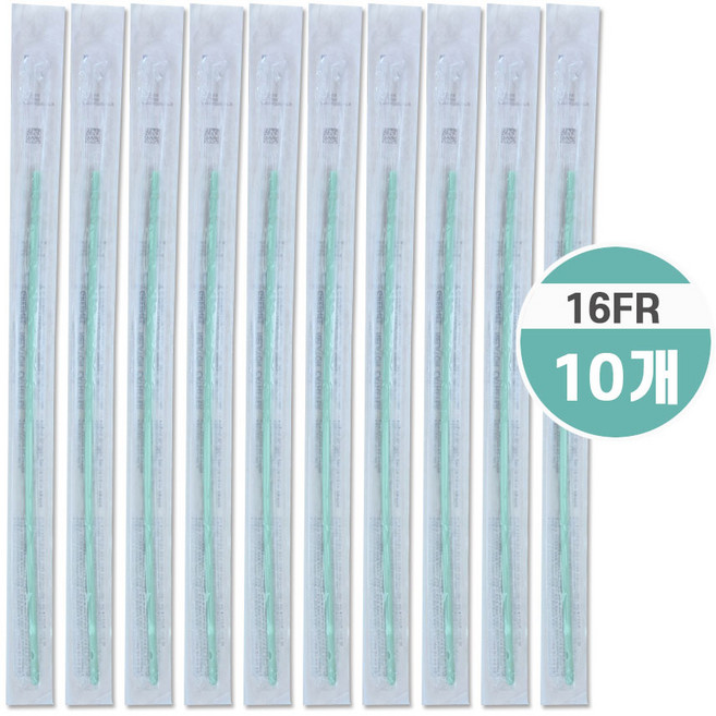 씨이엠텍 그린 넬라톤카테터 #8 16FR 낱개 10개