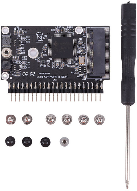 M.2 NGFF SATA SSD 2.5 인치 IDE 44 핀 어댑터 드라이버 프리 컨버터 변환기 노트북 데스크탑 컴퓨터 기타