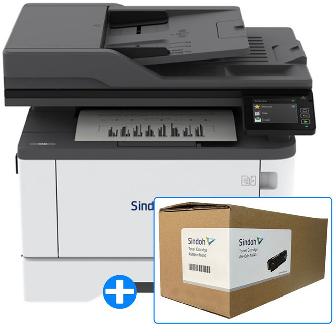 신도리코 정품 A4 흑백 레이저복합기 M640 + 신도리코 A640 15K 정품토너 포함, M640 + A640 15K