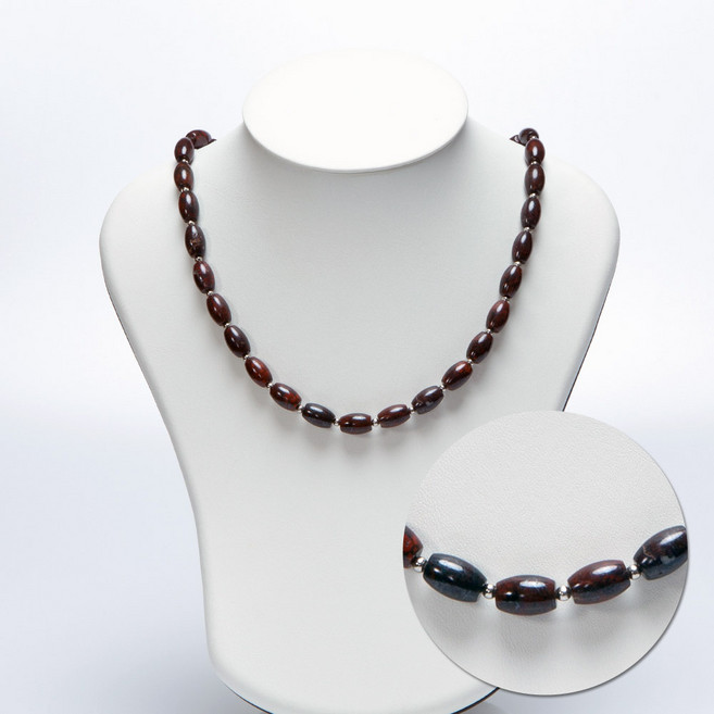 신비의원석 명옥 수맥차단 경면주사 천연원석 건강목걸이 홍옥행운건단목걸이 남성용