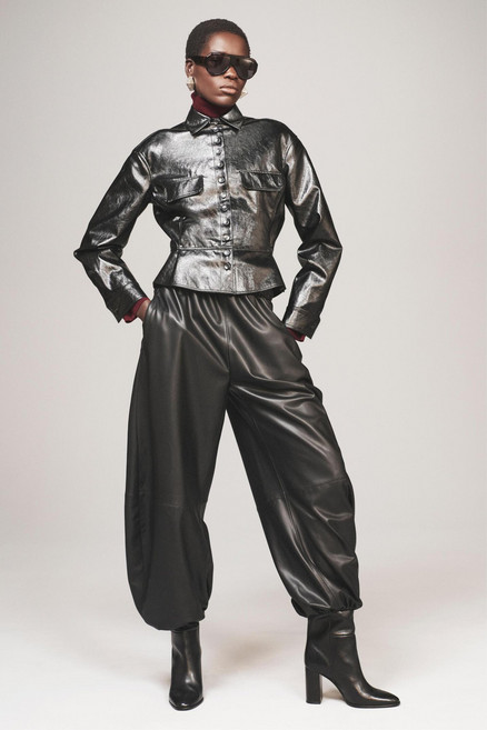 자라 ZARA 페이크 레더 페플럼 재킷 - THE ITEM ZARA WOMAN 블랙 선물추천