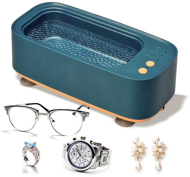 프리라이프 - 초음파 세척기 안경 세척기 귀금속세척기 3단 조절 가능, 검푸른 빛깔