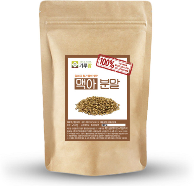 가루랑 v 100% 국산 맥아분말(생) 선식 200g, 1개
