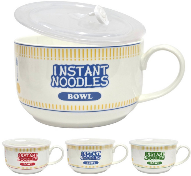 유비토 전자레인지 대용량 라면 그릇 손잡이 계란찜 1000ml, 1개, 블루