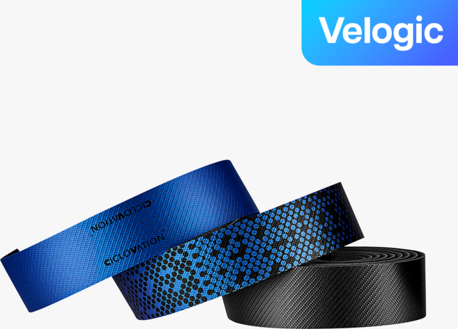 시클로베이션 어드밴스드 시텍스 샤이닝 메탈릭 자전거 핸들바 테이프, 1개, 블랙+사파이어 블루