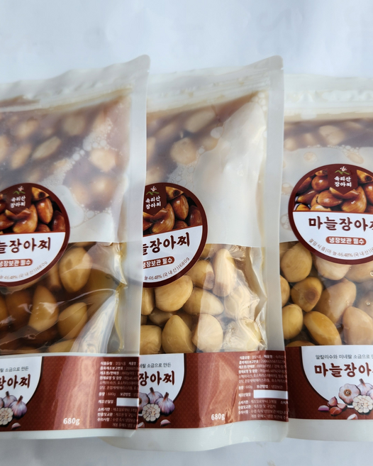 국내산 속리산마늘짱아찌 대용량 세트, 2개, 500g