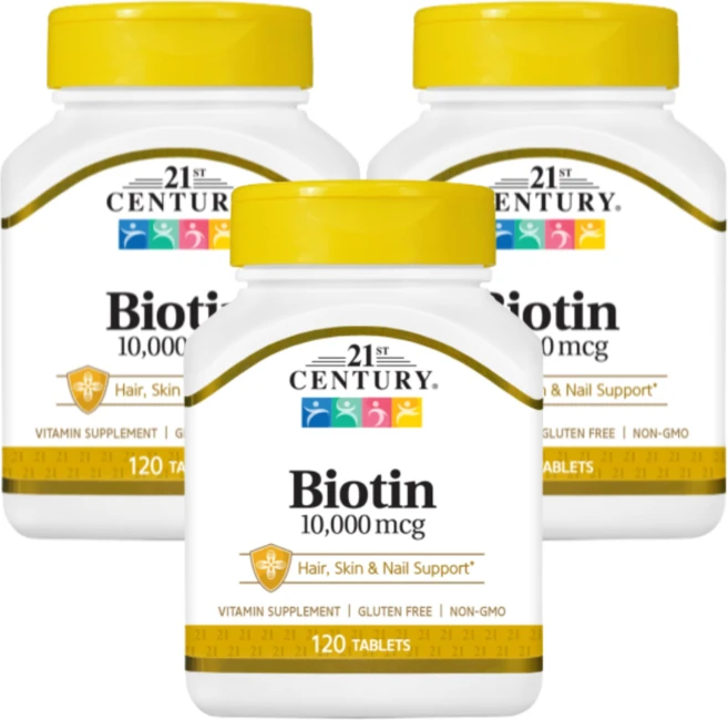 21세기센트리 비오틴 10000mcg 타블렛, 120정, 3개 - 쿠팡