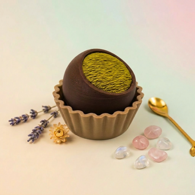 두쫀쿠 클릭커 키보드 클리커 키링 두바이쫀득쿠키 키링, 1개, 흰색