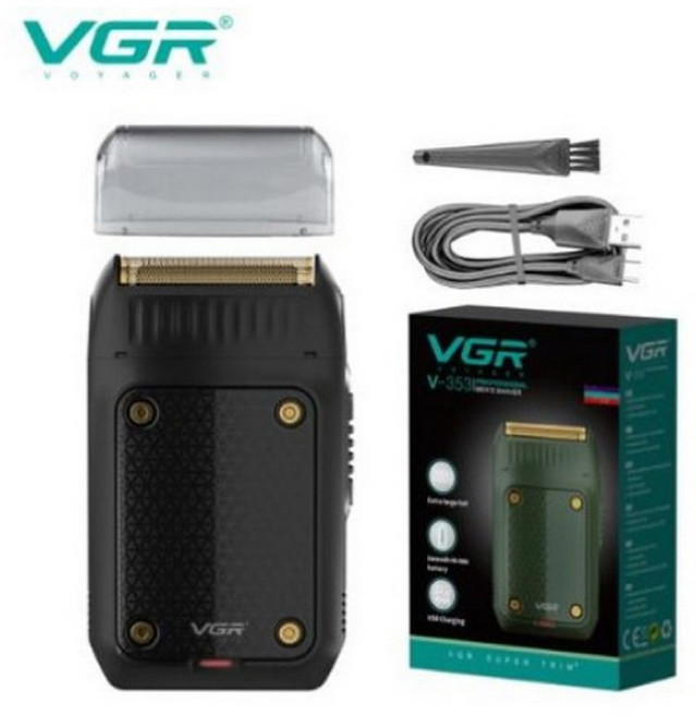 VGR V-353 전기면도기 휴대용 충전식 미니 전기 면도기 - Black