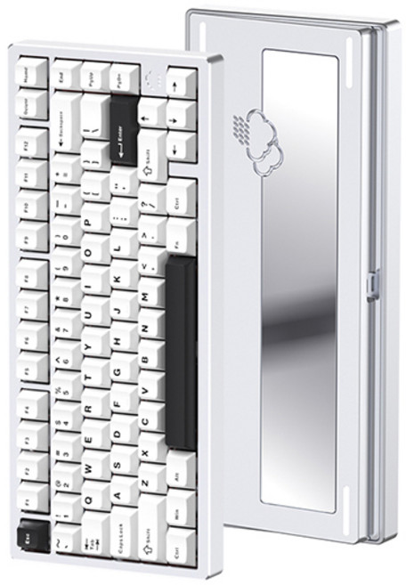 WOB 레이니75 RAINY75 가스켓구조 기계식 알루미늄 키보드, HMX 실버 무광 중옵 3500mAh, HMX실버 무광, 3500mAh