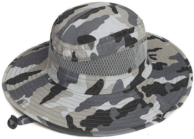 통기성 미색 캠프 모자 소프트 탑 넷 조인 디자인 숲 캠핑 낚시 등산 모자 조절 끈 포함 유니섹스
