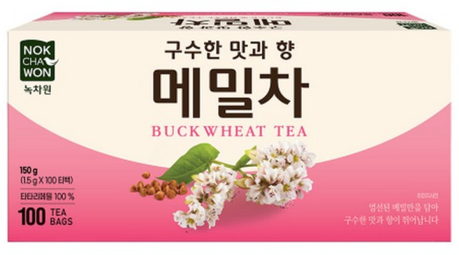 녹차원 메밀차 기타차 100티백, 1개, 100개입