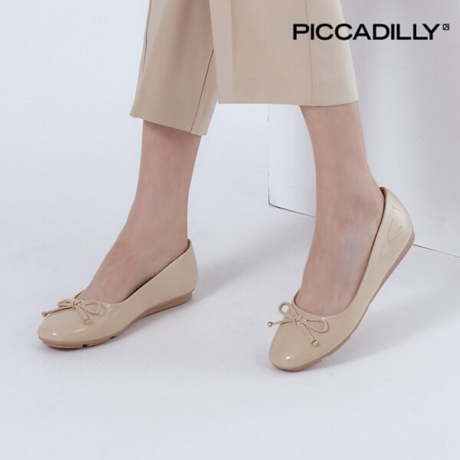 [피카딜리] [PICCADILLY] 122045 플랫슈즈_에나멜크림 (1.5cm)