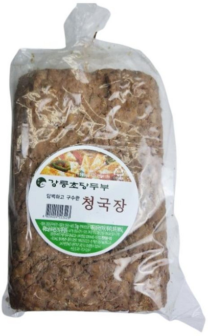 담백하고구수한청국장 2KG강릉초당두부, 담백하고구수한청국장 2KG/강릉초당두부, 1개, 2kg