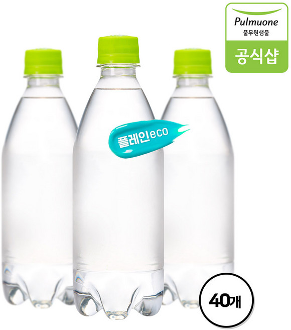 브리지톡 플레인 eco 무라벨 담터다방음료수, 40개, 500ml