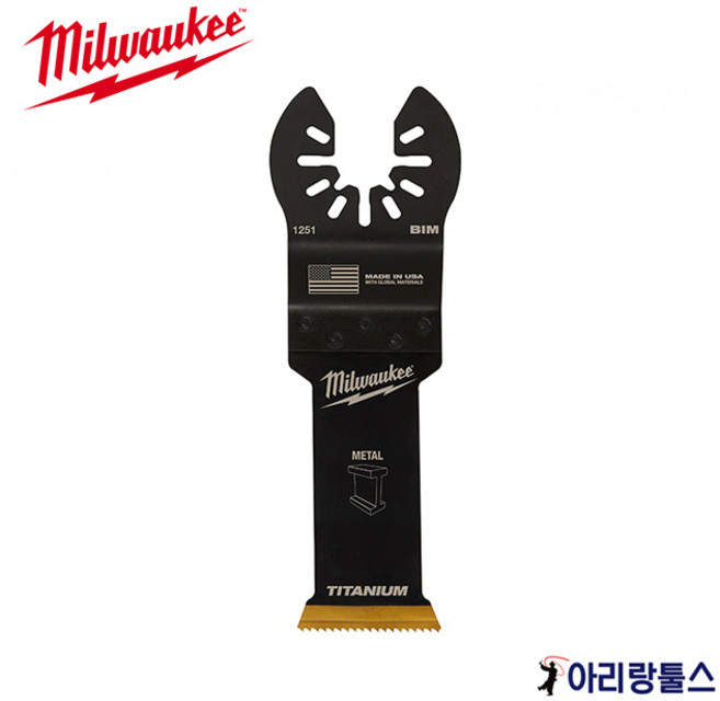 밀워키 49-25-1251 멀티 커터날 만능 컷터 날 금속용 29mm, 1개