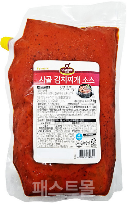 대상 쉐프원 사골 김치찌개소스, 2kg, 1개