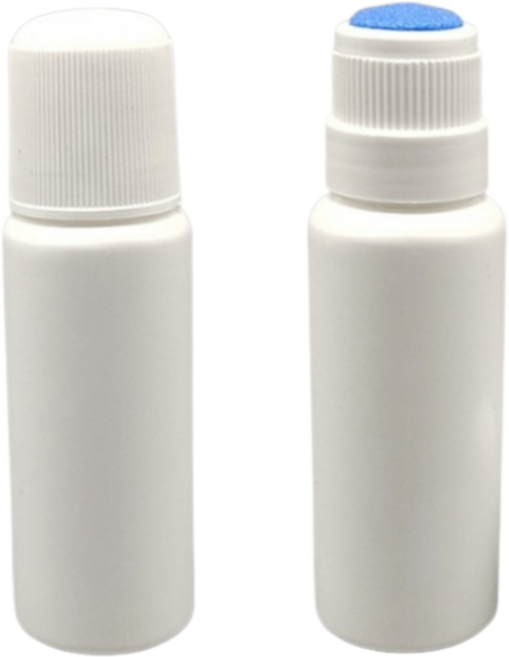 NOV- 물파스 공병 50ml 모기약 롤온 롤러 빈통 롤링 볼 용기, 2개, 화이트