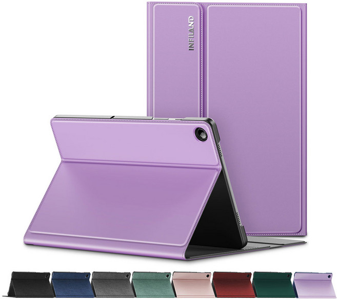 VISBYH 비스비 갤럭시탭 A11+플러스 북커버 케이스 10단 각도조절 360도 완벽보호, 라일락퍼플, 1개