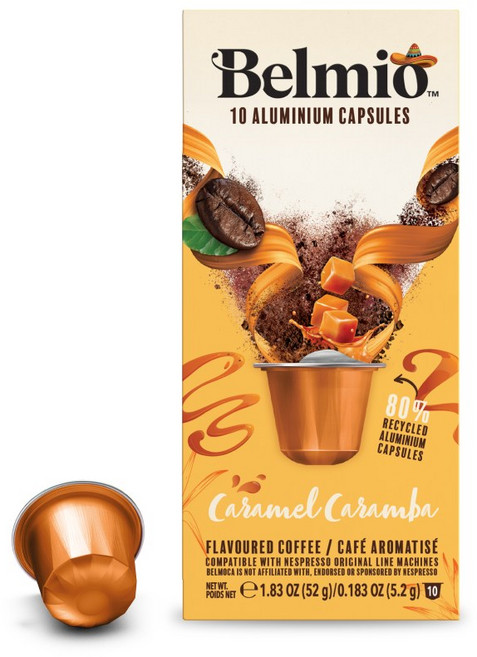 벨미오 플레이버드 카라멜 카람바 캡슐커피 네스프레소 호환캡슐, 5.2g, 1세트, 10개입