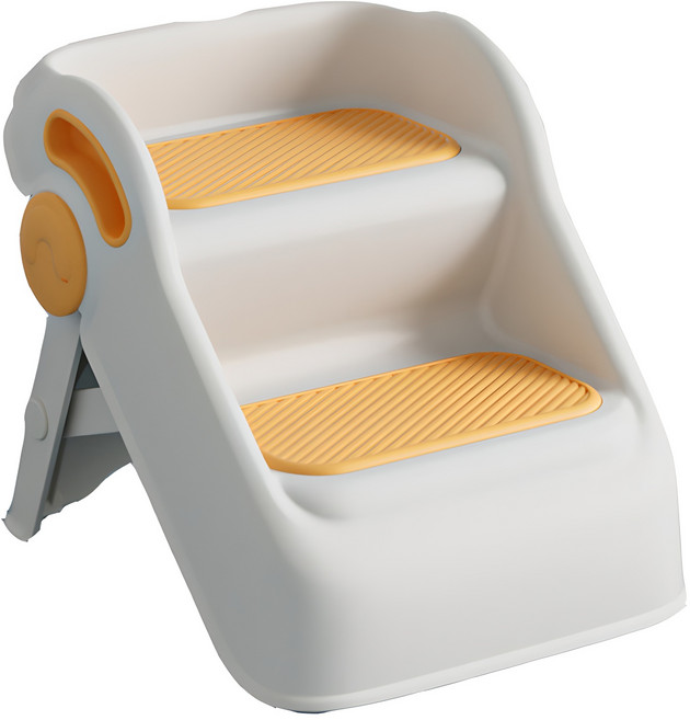 맘스아이 논슬립 접이식 다움 디딤대, 옐로우, 1개