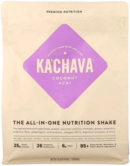 KaChava 영양이 풍부한 올인원 셰이크 코코넛 아사이 434g15.31oz123557원산지:기타, 1개, 434g, 1개 - 쿠팡