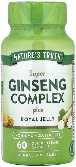 몸관리하세요 겨울입니다 Nature's Truth 슈퍼 인삼 복합체 플러스 로열젤리 빠른 방출 캡슐 60정 특별관리진행, NaturesTruth슈퍼인삼복합체플러스로열젤리빠른방출, 1 - 쿠팡