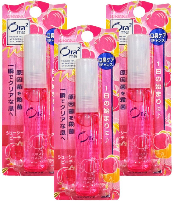 Ora2 愛樂齒 me淨澈氣息 口香噴劑 香甜蜜桃, 6ml, 3瓶
