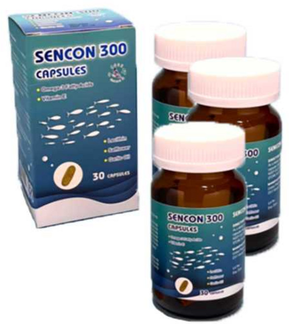 SENCON 300 魚油膠囊 富含Omega-3和維生素E, 3個, 60份