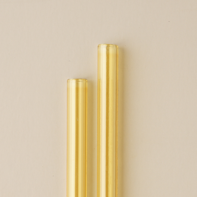 지구사랑 다회용 유리빨대 스트로우 텀블러 직선 옐로우 G01Y, 1개, 1개입